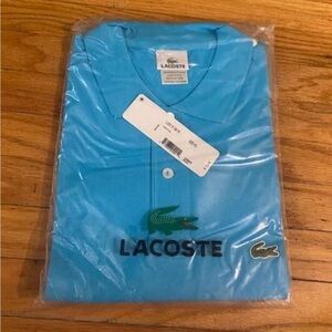 Lacoste Men's Bright Blue Polo with Crocodile Logo